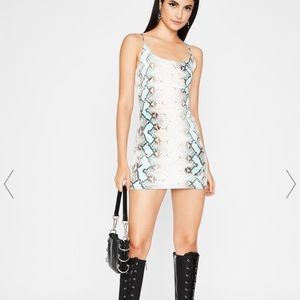 Dolls Kill snakeskin dress